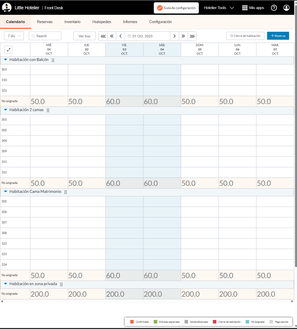 Compact Calendar UI: Before